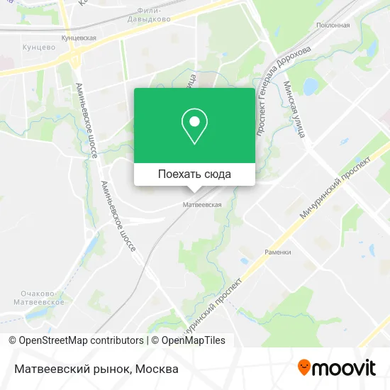 Карта Матвеевский рынок