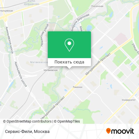 Карта Сервис-Фили