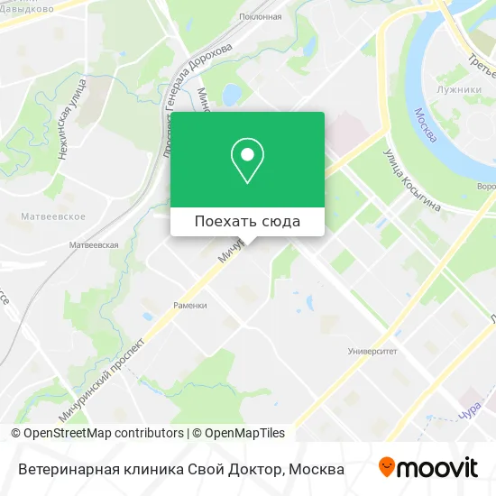 Карта Ветеринарная клиника Свой Доктор