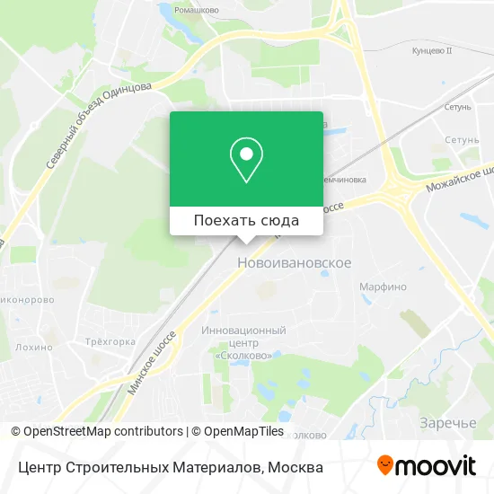 Карта Центр Строительных Материалов
