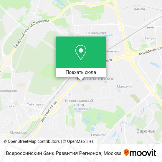Карта Всероссийский банк Развития Регионов