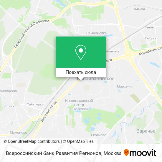 Карта Всероссийский банк Развития Регионов