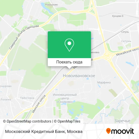 Карта Московский Кредитный Банк