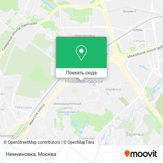 Карта Немчиновка