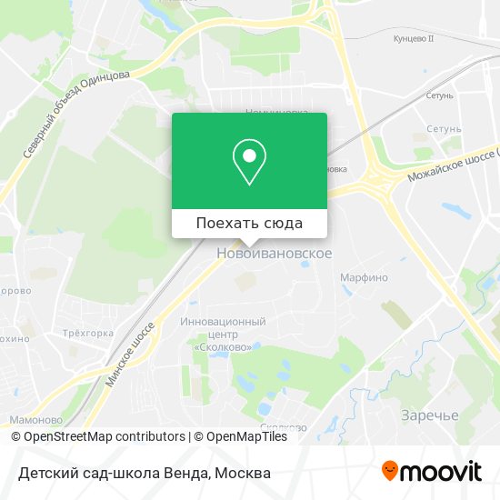 Карта Детский сад-школа Венда