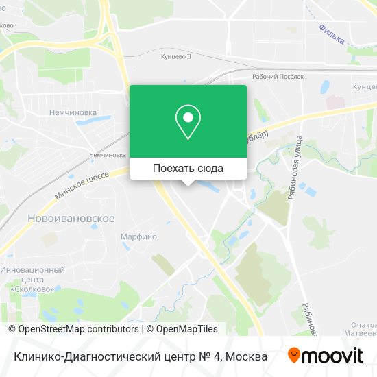 Карта Клинико-Диагностический центр № 4