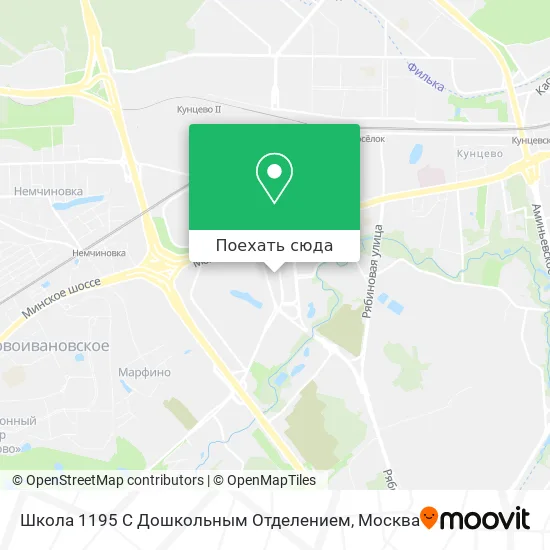 Карта Школа 1195 С Дошкольным Отделением