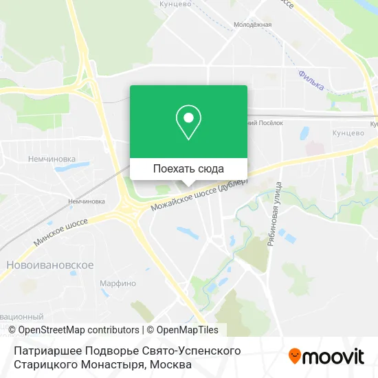 Карта Патриаршее Подворье Свято-Успенского Старицкого Монастыря