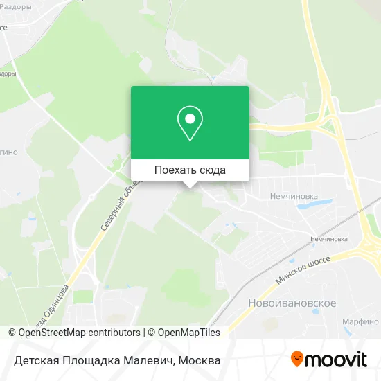 Карта Детская Площадка Малевич