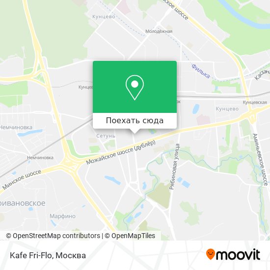 Карта Kafe Fri-Flo