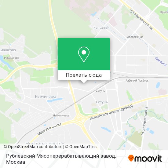 Карта Рублевский Мясоперерабатывающий завод