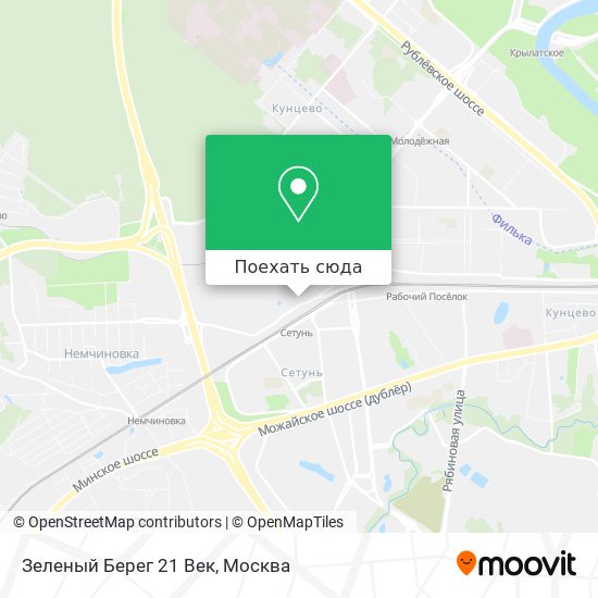 Карта Зеленый Берег 21 Век