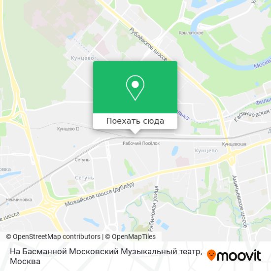 Карта На Басманной Московский Музыкальный театр