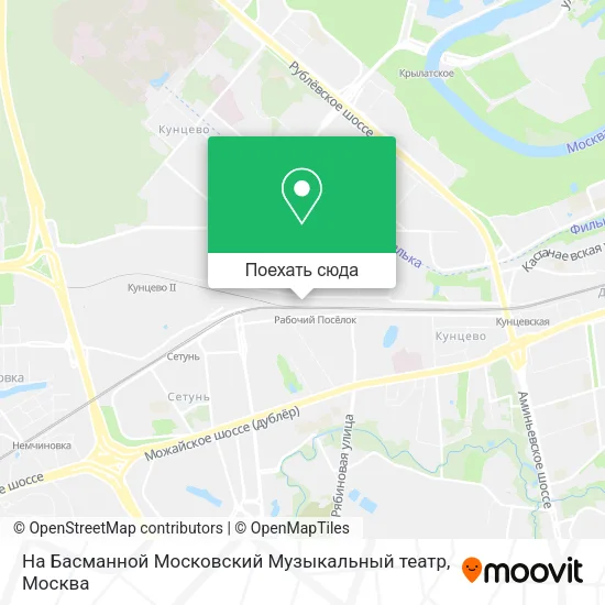 Карта На Басманной Московский Музыкальный театр