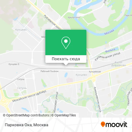 Карта Парковка Ока