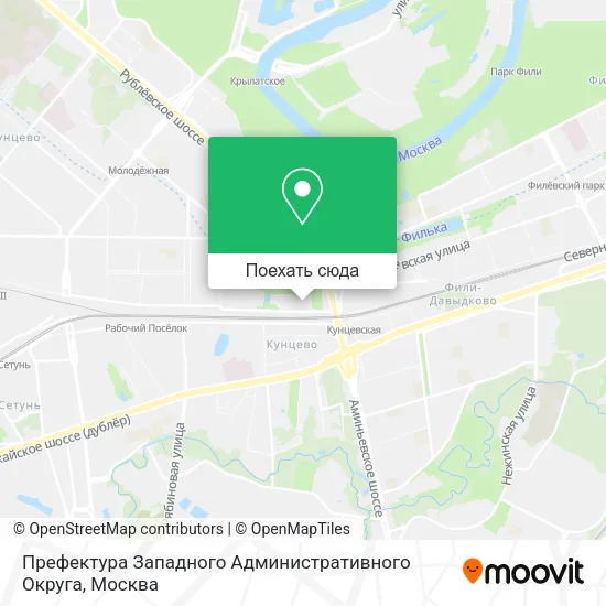 Карта Префектура Западного Административного Округа