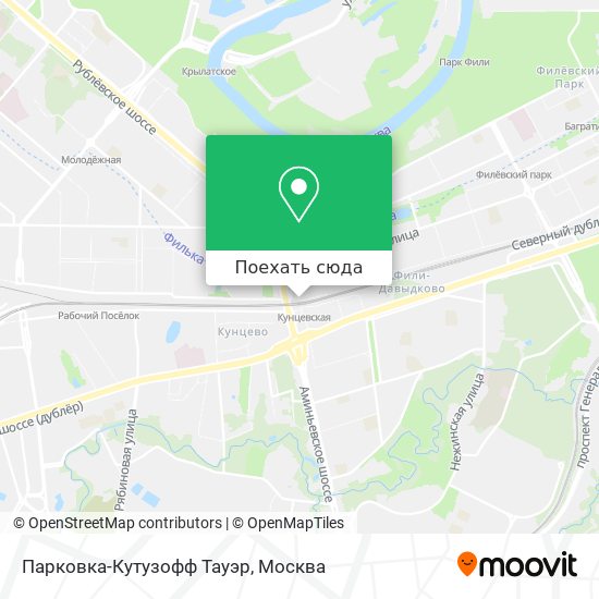 Карта Парковка-Кутузофф Тауэр