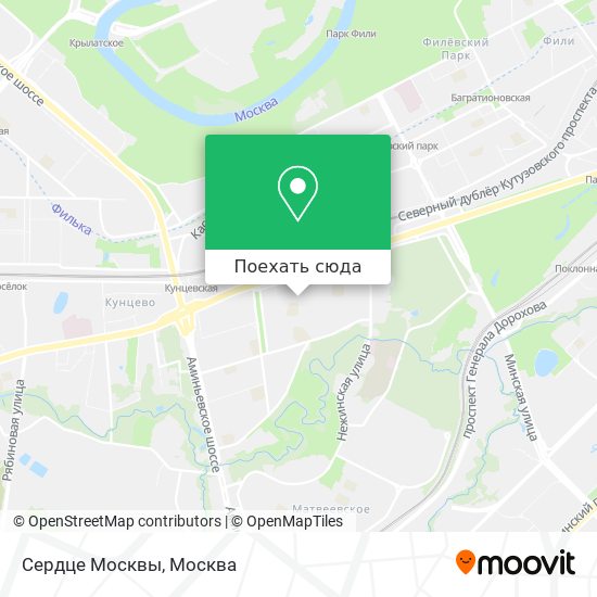 Карта Сердце Москвы