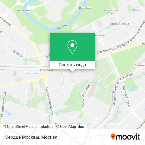 Карта Сердце Москвы
