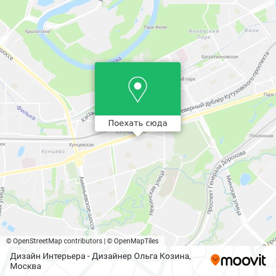 Карта Дизайн Интерьера - Дизайнер Ольга Козина