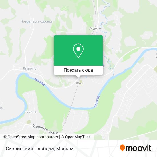Карта Саввинская Слобода