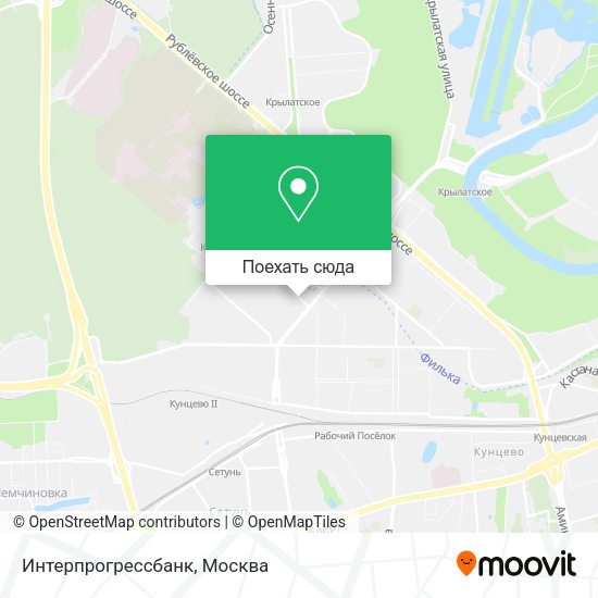 Карта Интерпрогрессбанк