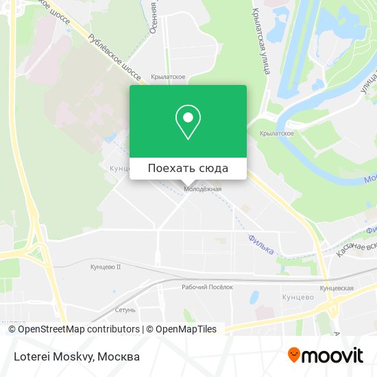 Карта Loterei Moskvy