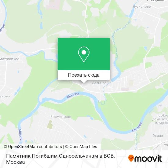 Карта Памятник Погибшим Односельчанам в ВОВ