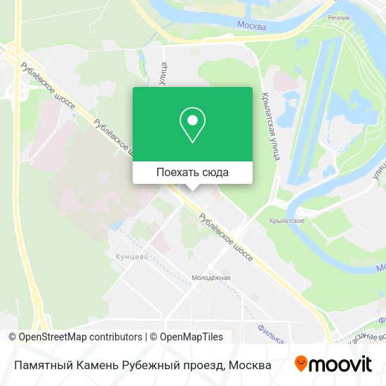 Карта Памятный Камень Рубежный проезд