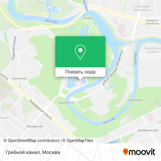 Карта Гребной канал