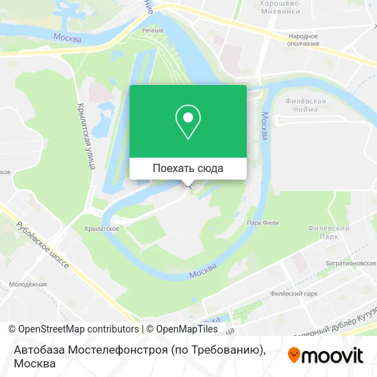 Карта Автобаза Мостелефонстроя (по Требованию)