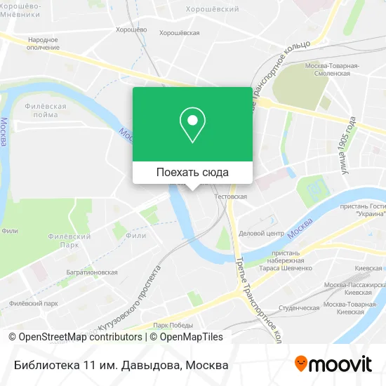 Карта Библиотека 11 им. Давыдова