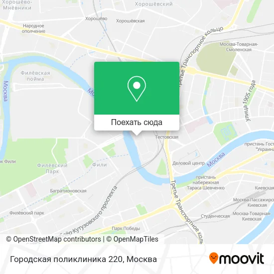 Карта Городская поликлиника 220