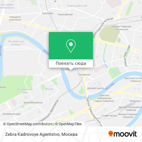 Карта Zebra Kadrovoye Agentstvo