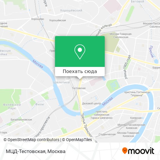 Карта МЦД-Тестовская