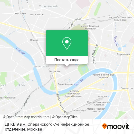 Карта ДГКБ 9 им. Сперанского-7-е инфекционное отделение