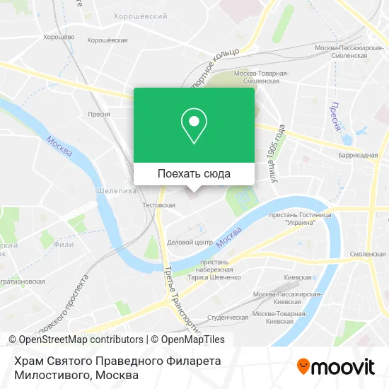 Карта Храм Святого Праведного Филарета Милостивого