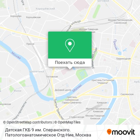 Карта Детская ГКБ 9 им. Сперанского. Патологоанатомическое Отд-Ние