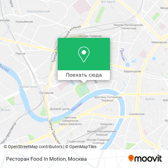 Карта Ресторан Food In Motion