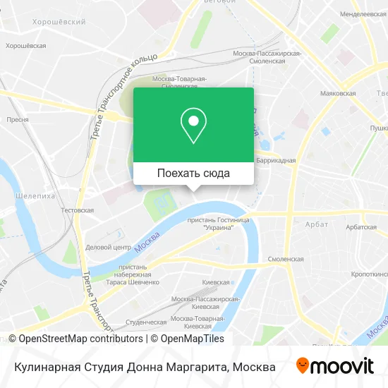 Карта Кулинарная Студия Донна Маргарита