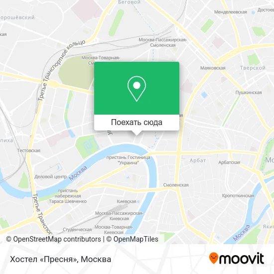 Карта Хостел «Пресня»