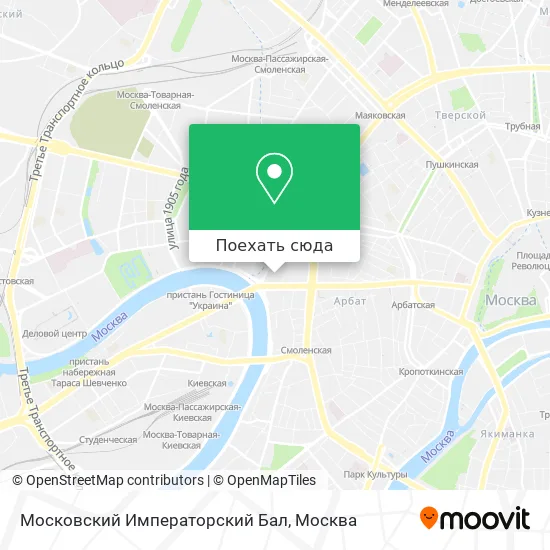 Карта Московский Императорский Бал