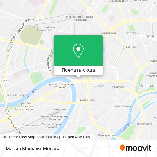 Карта Мэрия Москвы