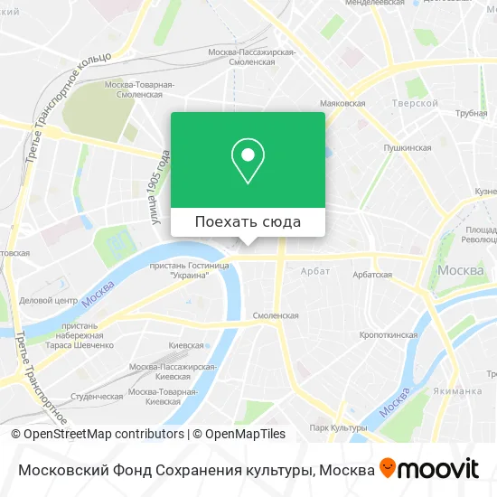Карта Московский Фонд Сохранения культуры