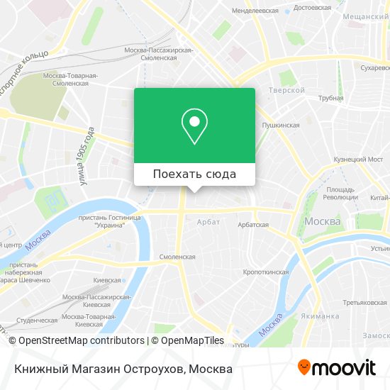 Карта Книжный Магазин Остроухов