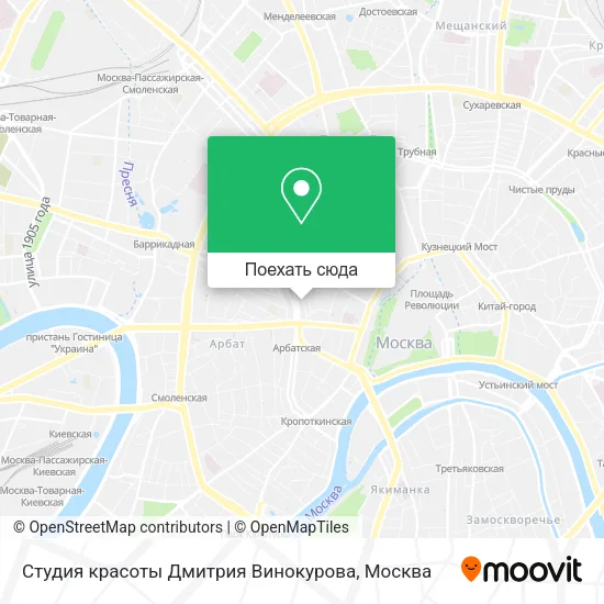 Карта Студия красоты Дмитрия Винокурова