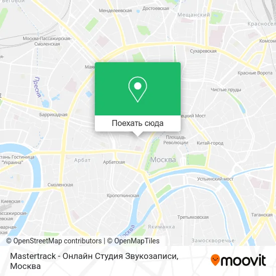 Карта Mastertrack - Онлайн Студия Звукозаписи