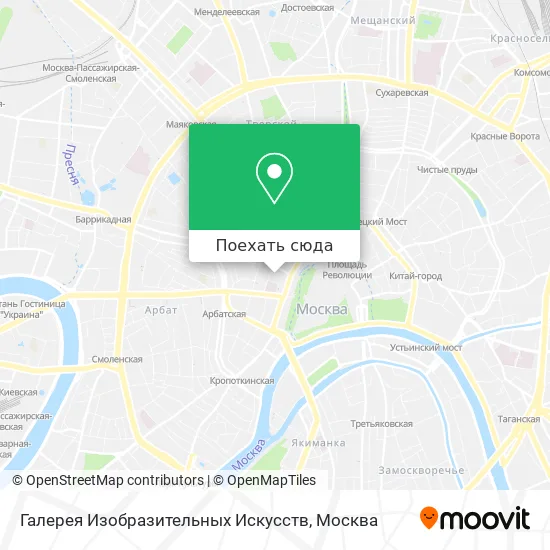 Карта Галерея Изобразительных Искусств