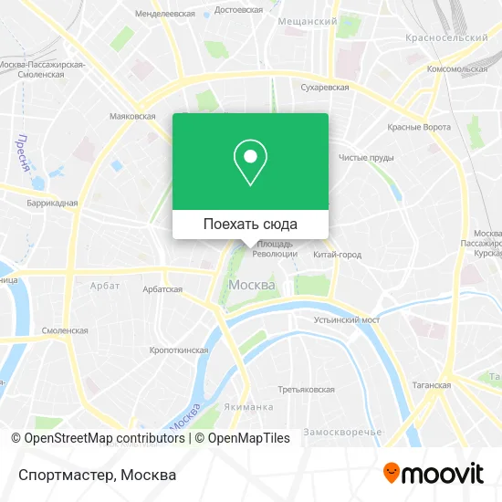 Карта Спортмастер
