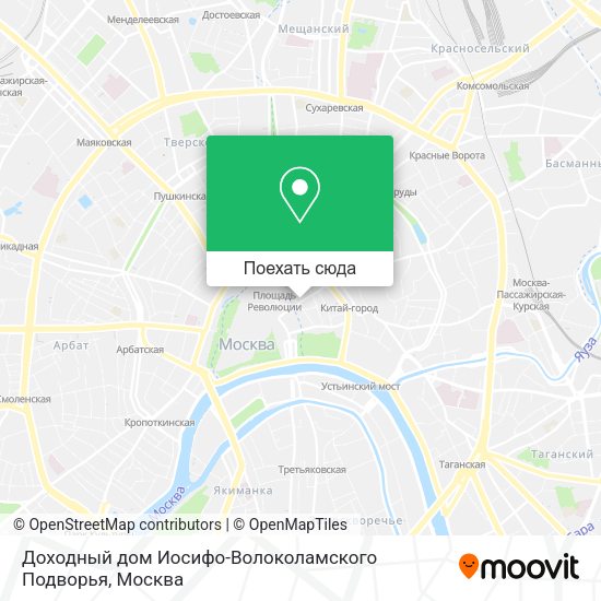 Карта Доходный дом Иосифо-Волоколамского Подворья
